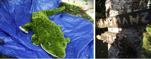 водопад с крокодилами